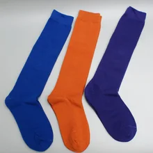 Новые женские цветные гольфы для девочек цветные колготки фиолетового и синего цвета