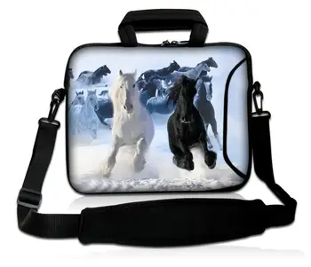 

Soft Horse 10" Laptop Carrying Bag Notebook Sleeve Case Cover w/Side Pocket +Shoulder Strap For 9.7"~10.2" Laptop Tablet PC