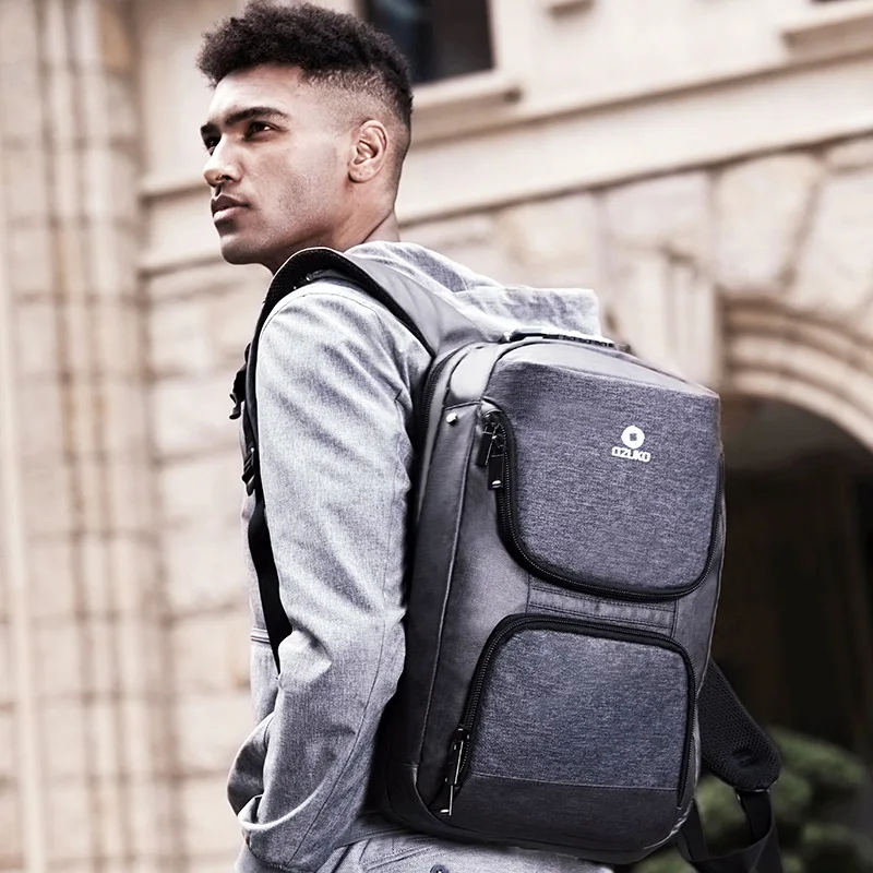 Дорожный рюкзак с защитой от воров Mochila, школьные сумки, мужской рюкзак, водонепроницаемый рюкзак с защитой от кражи, бизнес рюкзак с зарядкой через usb для ноутбука