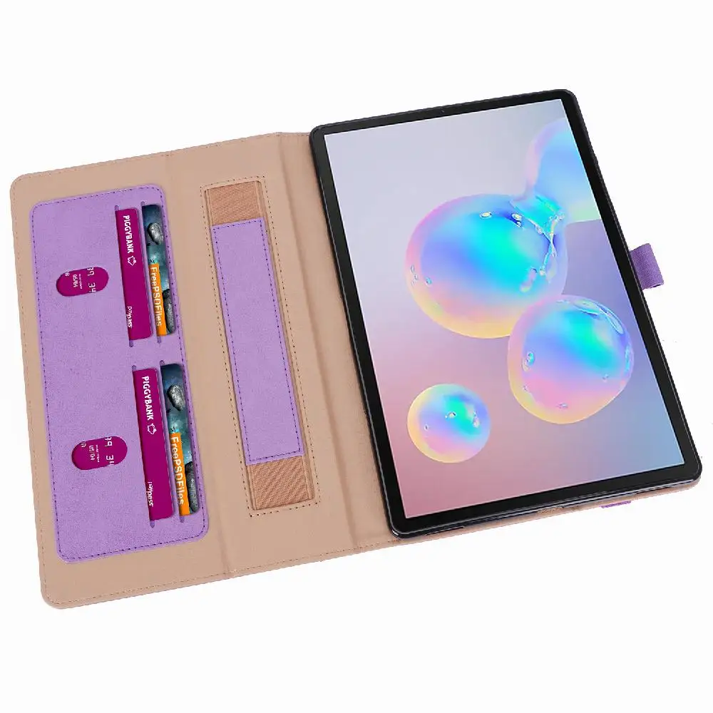 Защитный чехол для планшета в стиле ретро из искусственной кожи для samsung Tab S6 T860 T865 с отделением для карт и функцией сна