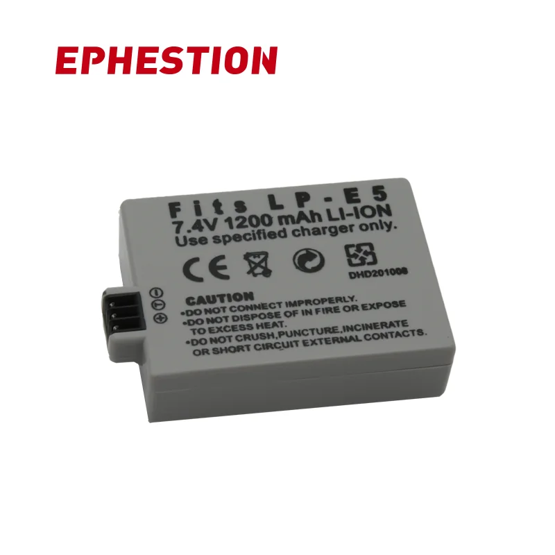 

EPHESTION LP-E5 LPE5 LP E5 li-ion camera battery high capacity 7.4V for Canon Eos 450D 500D 1000D Kiss X3 Kiss F Rebel Xsi