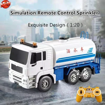 

Simulation Remote Control Sprinkler RC 2.4G 1:20 30mins Water Spray Simulation Music Lighting Model Truck Drop Resistance Toys