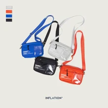 Инфляционные мужские унисекс модные сумки-мессенджеры ПВХ сумка через плечо мини сумка для мобильного телефона Спортивная однотонная поясная сумка на пояс Сумка 239AI2019