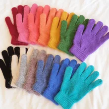2021 New Cute Rabbit Knitting Gloves Female Winter Rabbit Fur Gloves Women's Winter Gloves Women Girls Mittens