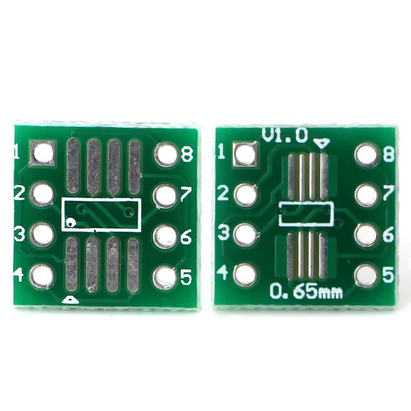 

10Pcs SOP8 SSOP8 TSSOP8 to DIP8 Adapter Converter PCB Board WXTA