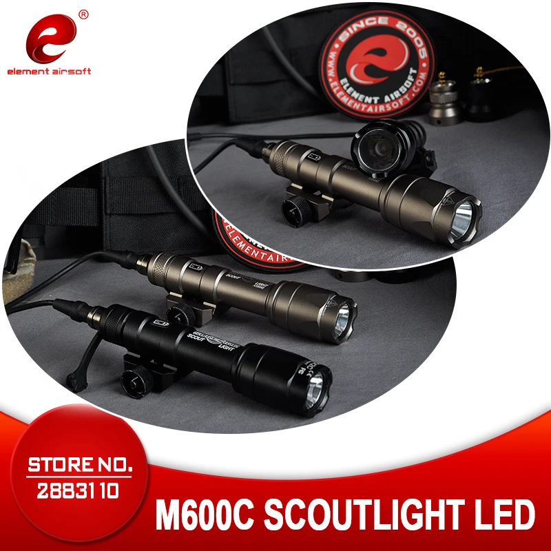 Element Airsoft тактический флэш светильник Surefir M600 охотничья лампа 366 люмен M600C