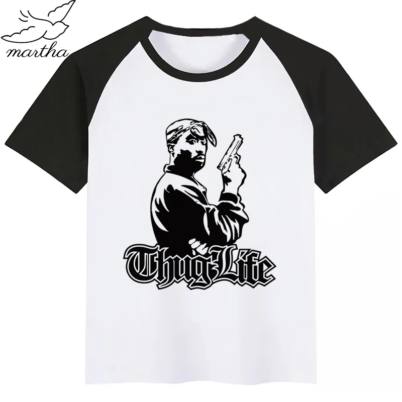 Американский раппер Тупак макавели 2pac, Детская летняя забавная футболка для девочек и мальчиков детская футболка с принтом модная повседневная одежда для малышей