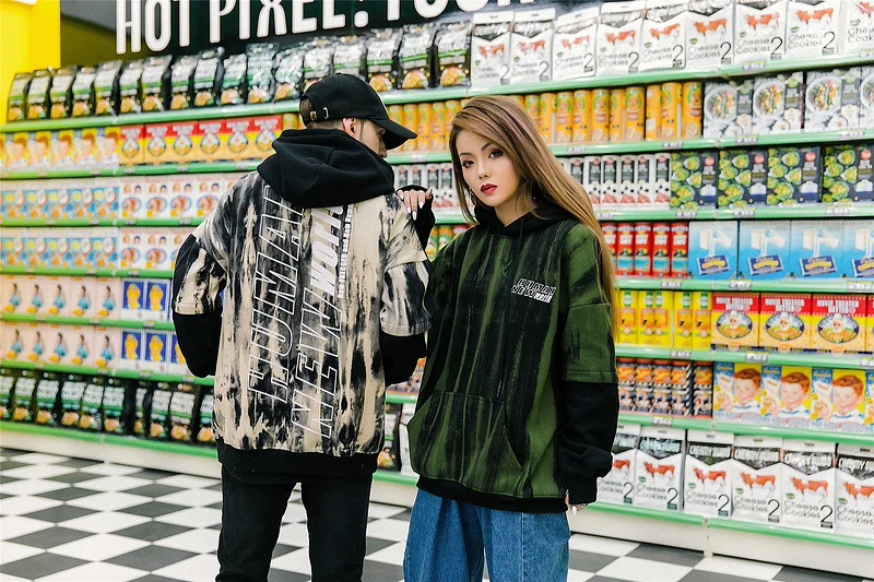 Plegie/мужские топы с капюшоном из флиса с принтом «Tie Dye», хипстерский Повседневный пуловер с капюшоном, уличная Мужская толстовка в стиле хип-хоп, большие размеры, цветные свитшоты