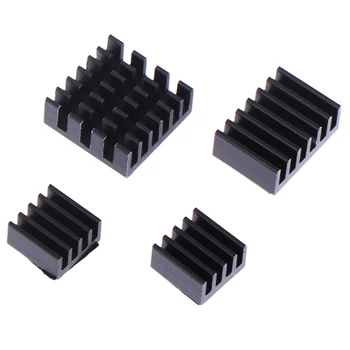 

4Pcs For Raspberry Pi 4B Aluminum Heatsink Radiator Cooler Kit for Raspberry Pi 4 Model B Heat Sink CPU RAM LAN USB Cooling Sink