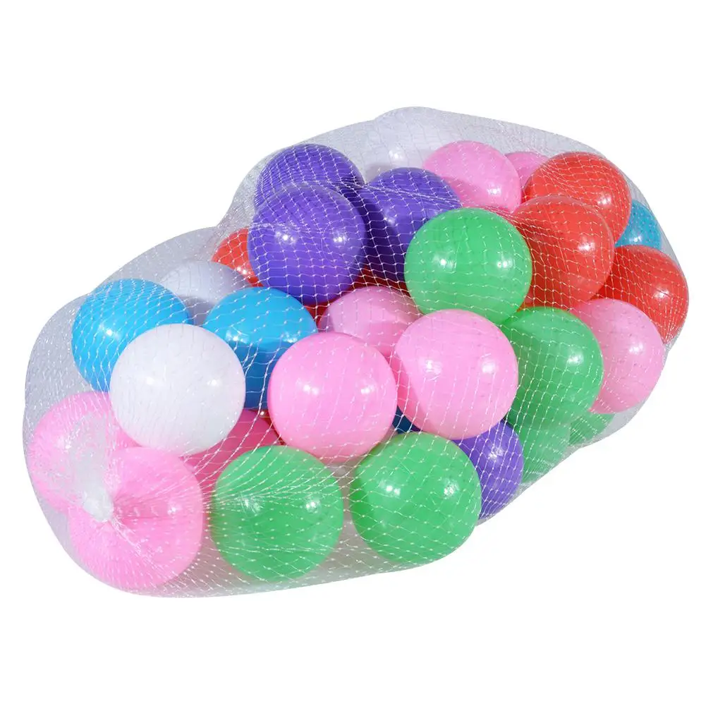 50pcs 50 шт цветные мягкие пластиковые океанские шары для игры, детские палатки для плавания, игрушки для игры, подарок 2,76, Игрушки для ванны для детей, разные цвета - Цвет: 50pcs