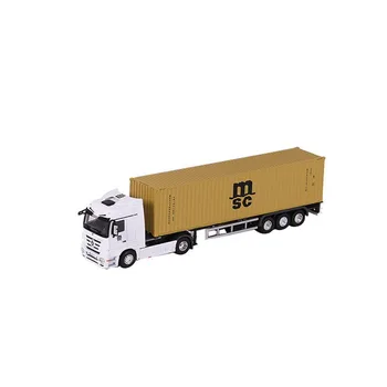 

1/50 scale alloy diecast container truck model MSC Mediterranean shipping container truck model gift adult child collection show