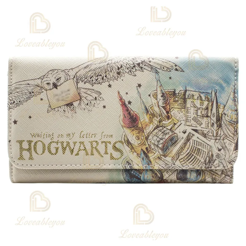 

Watercolor Wallet Women Purses Fashion Coin Purse Card Holder Wallets Female Cosplay Hogwarts Clutch Money Bag PU Leather Wallet