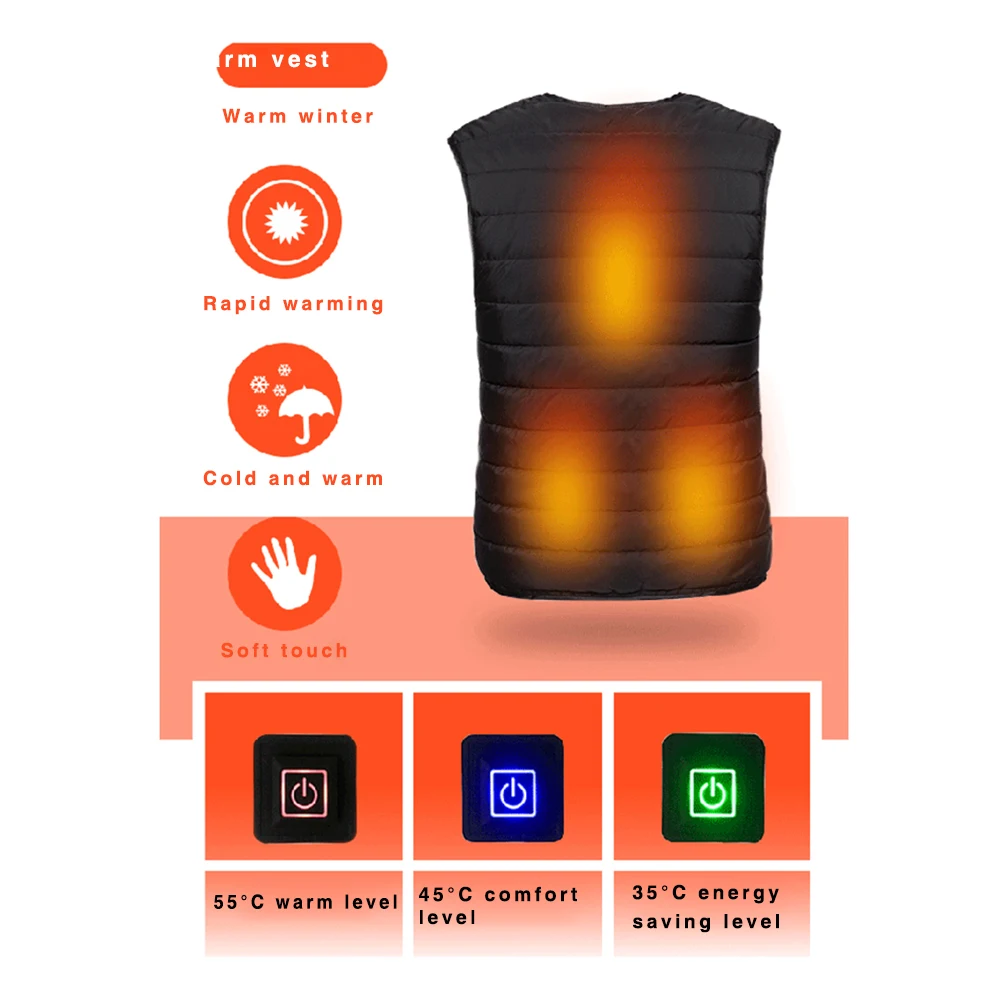 Roupas de Aquecimento Jaqueta de Veludo Superior para as Mulheres Camisa Colete Elétrico Aquecido Aquecimento Usb Inteligente Tamanho Grande Homens Roupa Interior Térmica 24 Aquecimento USB Inteligente Plus Size Homens Jaqueta