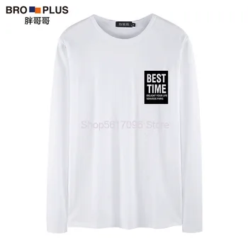 

Long Sleeve T Shirt Male Loose Thin Section Backing Shirt Big Size Autumn Top Plus Obesity Zi Clothes