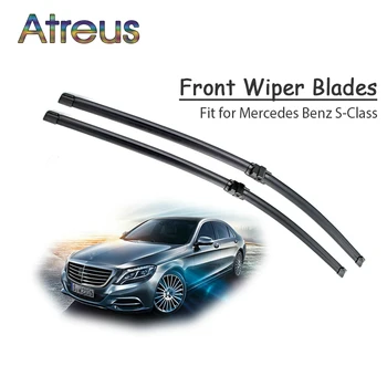 

Atreus 2pcs High Quality Long Life Rubber Front Wiper Blades For Mercedes Benz W221 W220 S Class AMG Accessories