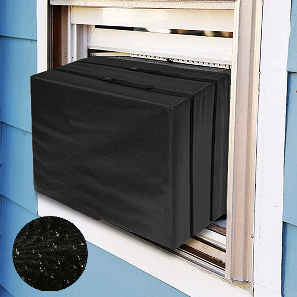 Waterproof Dustproof Sunscreen Outdoor Air Conditioner Cover Air Conditioning Protector Silver Fabric Shield Air Conditioner
