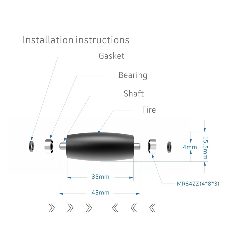 FFYY-12Pcs металлические части с высоким коэффициентом трения DJI Robomaster S1 Mecanum колеса/запасные части для шин для DJI RoboMaster S1 Аксессуары