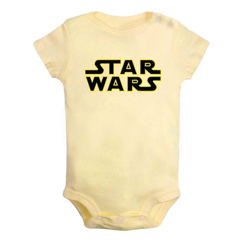 Комплект модной одежды для новорожденных мальчиков и девочек с принтом «Звездные войны»; комбинезон с принтом; боди для младенцев; комплекты одежды из хлопка