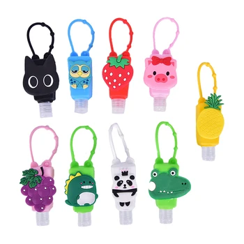 

Silicone Mini Hand Sanitizer Disposable No Clean Detachable Cover Travel Portable Safe Gel Animal and Fruite Shape