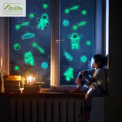 Детские игрушки астронавт стикер на стену флуоресцентный светящийся стикер на стену детская спальня декор комнаты Назад в будущее