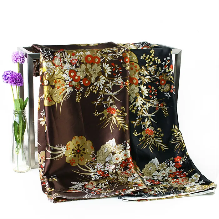 Печатный метр атласной ткани Hanfu cheongsam ткань одежды подарочная коробка украшения ткань подкладки пальто Шарфы шарф diy ткань