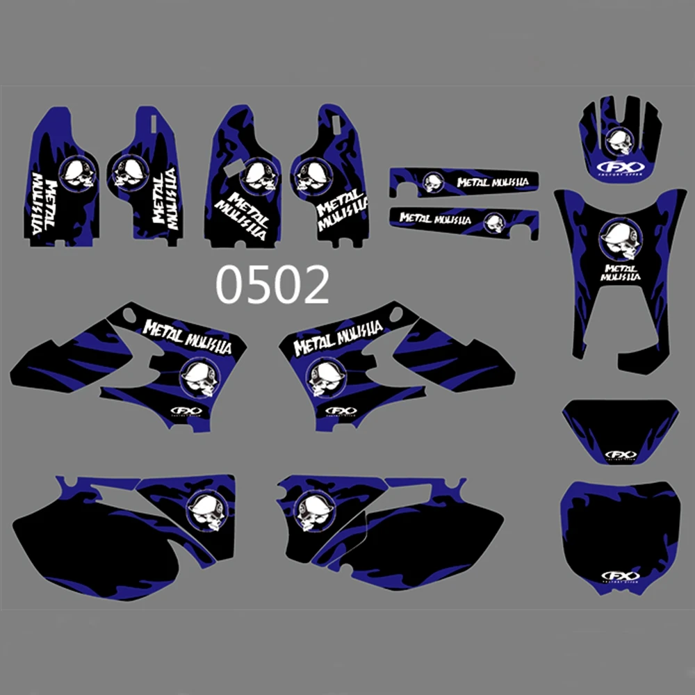 Для YAMAHA WR250F WR450F 2005 2006 Графика наклейки на заказ Номер Наименование лента 3M Полный мотоцикл Фоны аксессуары