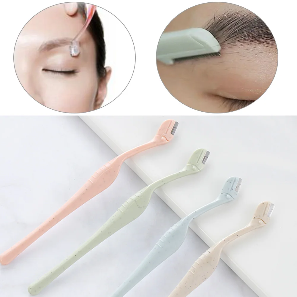 Hot Sale Mini Eyebrow Razor Knife Safe Blade Shaper Shaver Blade Lip Portable Eyebrow Hair Remover Trimmer Face Makeup Tool