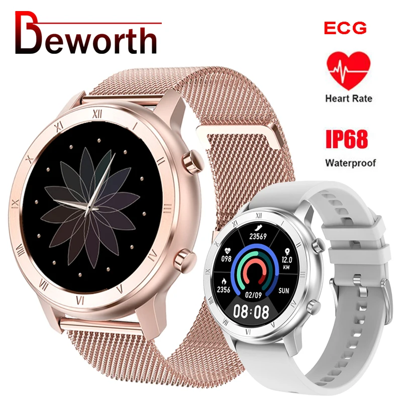 Reloj inteligente DT89 PK S02, reloj inteligente deportivo resistente al agua IP68 con control del ritmo cardíaco y de la presión sanguínea y ECG para hombre y mujer