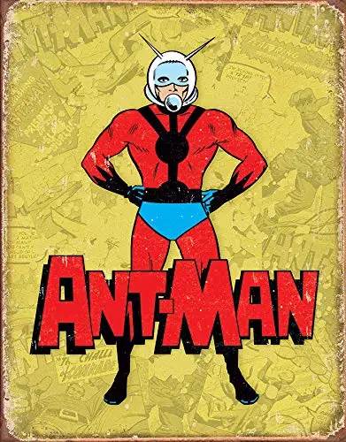 Ant-man Retro Dependent предприятий Marvel Comics Невероятный Халк Ретро жестяной знак, 12," W x 16" H - Цвет: Ant-man Retro