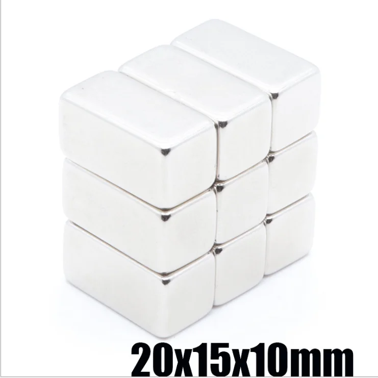 1pcs Square Block Cuboid Magnet 20x15x10mm Powerful Rare Earth Neodymium N52 Magnets For Speaker Motors Mayitr、 | Обустройство дома