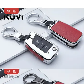 

Alloy Leather For Volkswagen for VW TIGUAN Golf for Skoda Octavia Car Shell Key Protection Accessorise