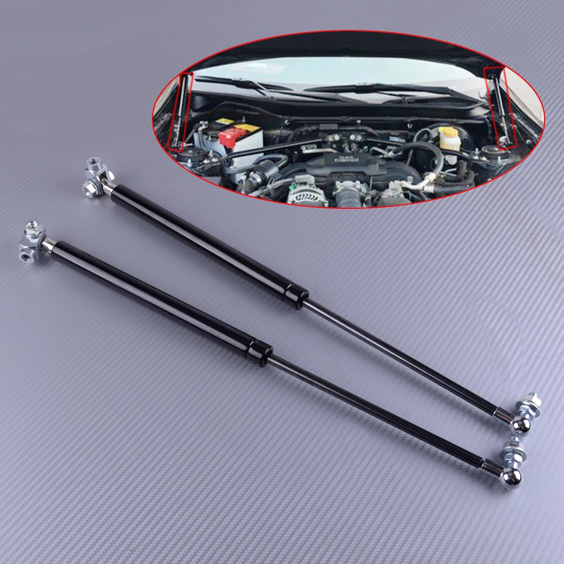 DWCX капот двигателя автомобиля амортизатор стойки подъемник черный сталь подходит для Toyota 86 Subaru BRZ 2013