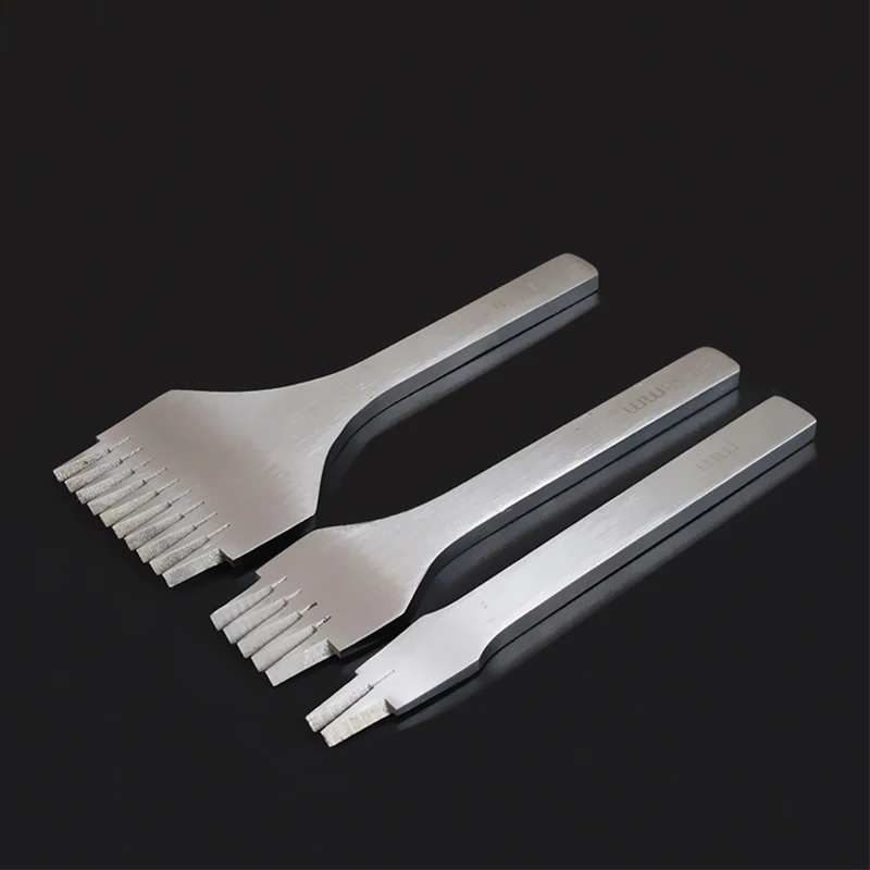 

MIUSIE 1Pcs 3.38/3.85/3.0/2.7 mm French Style Leather Craft Hole Punches Stitching Punch Tool Leather Craft Flat Cutter