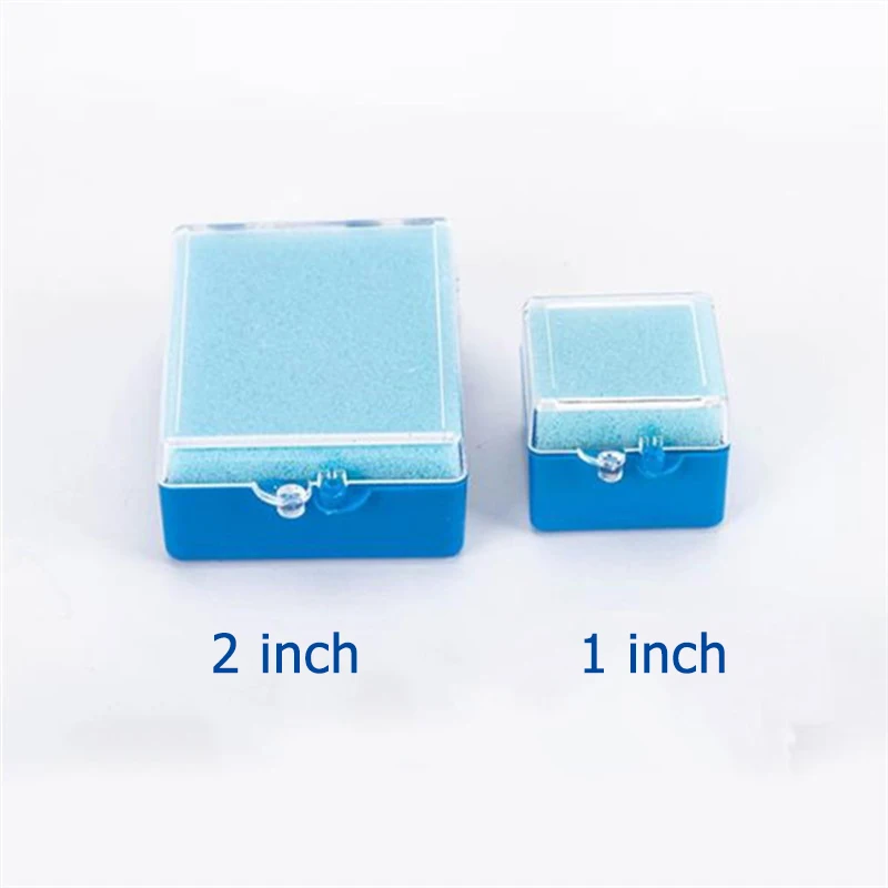 

50pcs/Lot wholesale Dental Plastic Tooth Box with Sponge Foam Dental Implant Storage Box For Single Crowns&Bridge