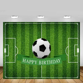 

Mehofond Soccer Field Backdrop Football Grassland Boy Baby Birthday Portrait Photography Background Decor Photo Studio Photocall