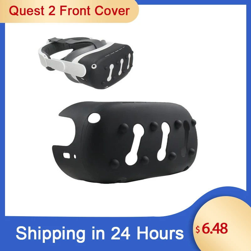 VR Helmet Protective Front Cover For Oculus Quest 2 Silicone Anti-Throw Protection Shell For Oculus Quest 2 Headset Accessories