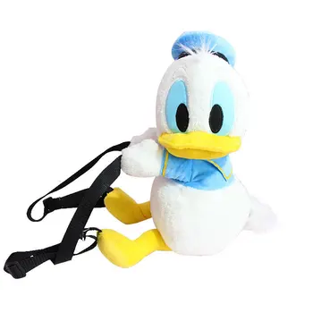 

Disney Cartoon Donald Duck Plush Backpack Furry Ducks Shoulder Bag Autumn and Winter Slant Bag Cute Doll For Children Kids Gift