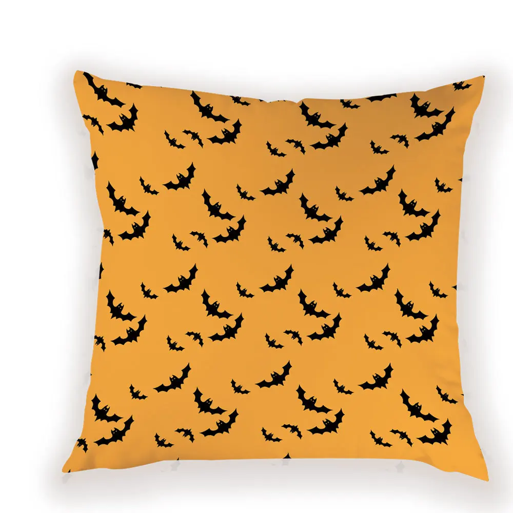 На Хэллоуин с надписью Trick or treat для подушек с жутким черепом призрак осень Декор Подушка Чехол тыквы декоративные Kussenhoes подушки