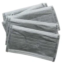 50 шт. четырехслойная активированная угольная Ушная петля одноразовая маска для лица Анти-пыль противотуманные фильтры маски для путешествий снаружи