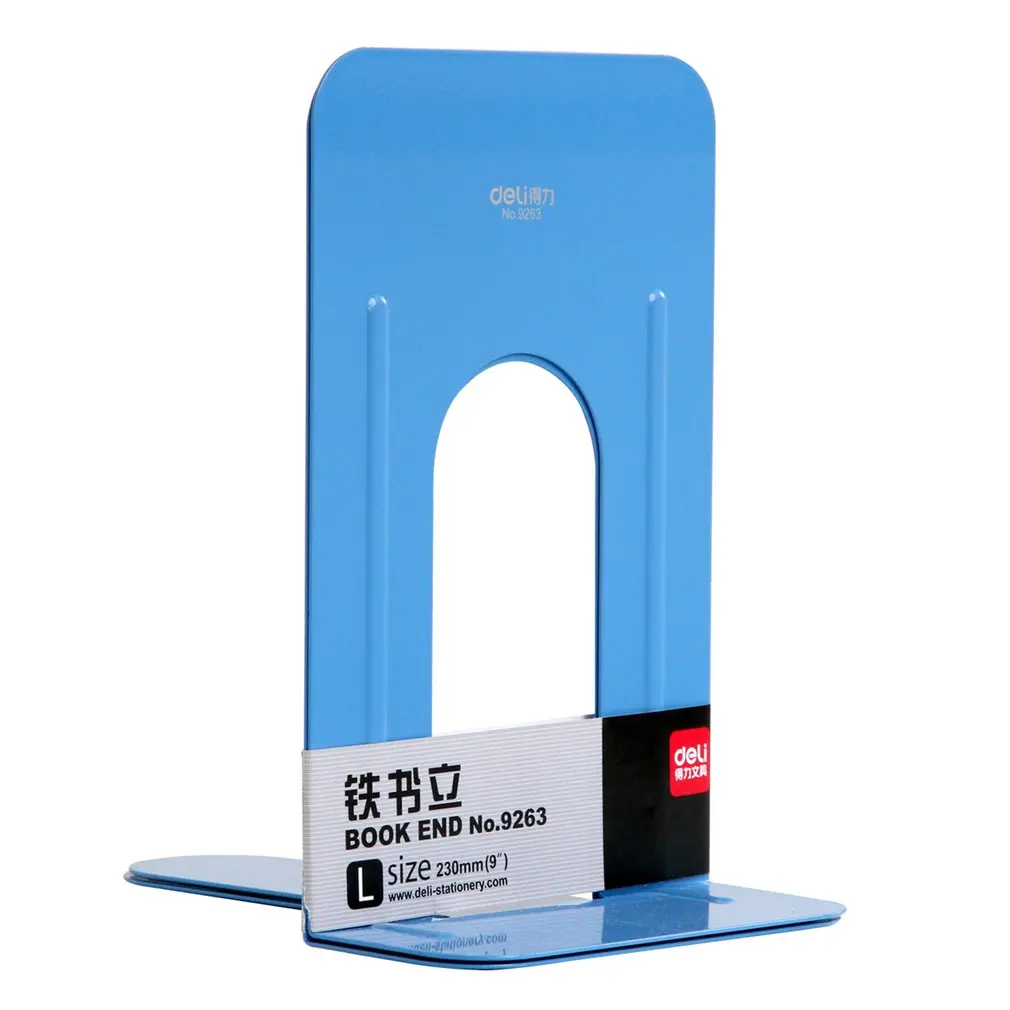 

Solid Color Practical Book Stand Ends 230MM Height Durable Heavy Duty Metal Book End Shelf Bookend Holder Office Supplies