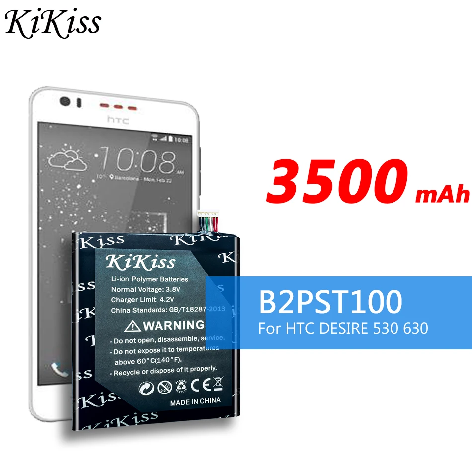 Мощный аккумулятор 3500 мАч для HTC Desire 628 630 650 530 D530U B2PST100 набор инструментов в