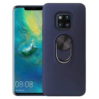 

200pcs/lot 2 in 1 Smooth Silky Shockproof Matte Ring Stand Hard Case For Huawei P30 Pro P30 Lite P20 Pro P20 Lite Nova 4E 3E