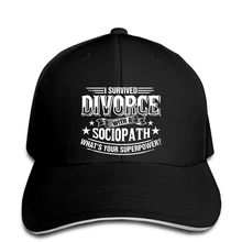 Бренд я пережила развод с Sociopath What Your Superpower бейсболка Мужская бейсболка snapback Кепка пиковая