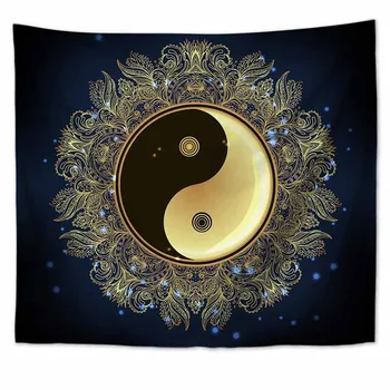 

Yin Yang Gossip Mandala Tapestry Wall Hanging Dorm Decor Art Wall Tapestry Hippie WallCarpet Trippy Psychedelic Tapestry Blanket