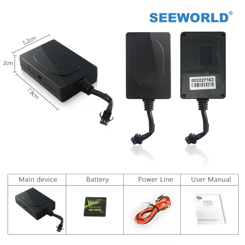

SEEWORLD S100 4G Anti-thef Built-in battery 400mAh Vehicle Car GPS Tracker ACC Detection Tracking Device Real-time tracking