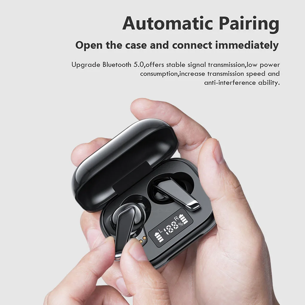 TWS Wireless Bluetooth Earphones With Microphones Bleutooth 5.0  Touch Control Waterproof Headsets Playing Wireless Headphones