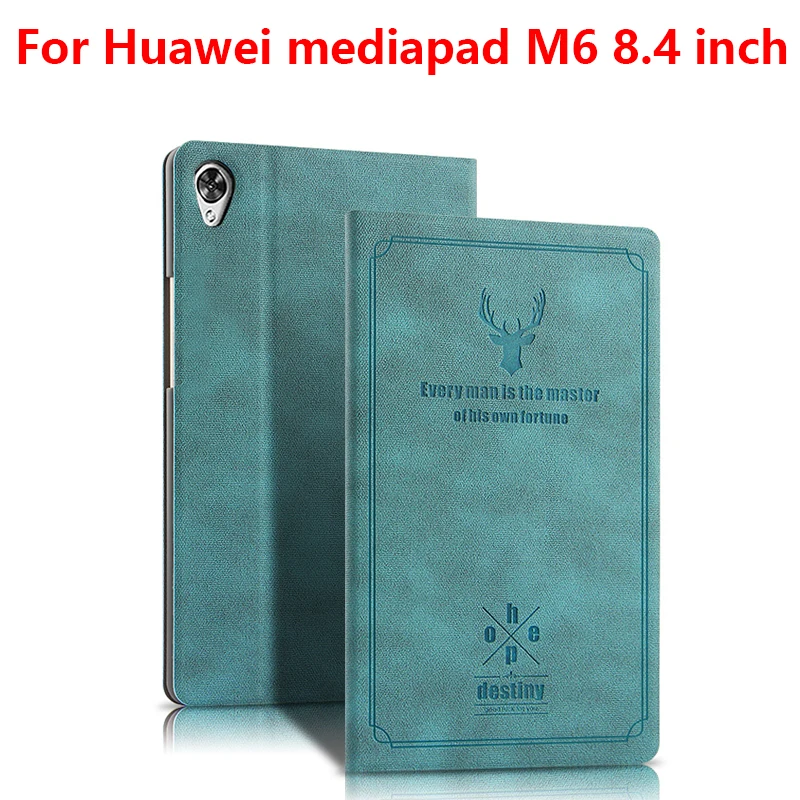 blue for M6 8.4 Чехол для huawei mediapad M6 8,4 дюймов VRD-AL09 VRD-W09 Стенд чехол для huawei mediapad M6 10," PRO SCM-AL09/W09 планшет - Цвет: blue for M6 8.4