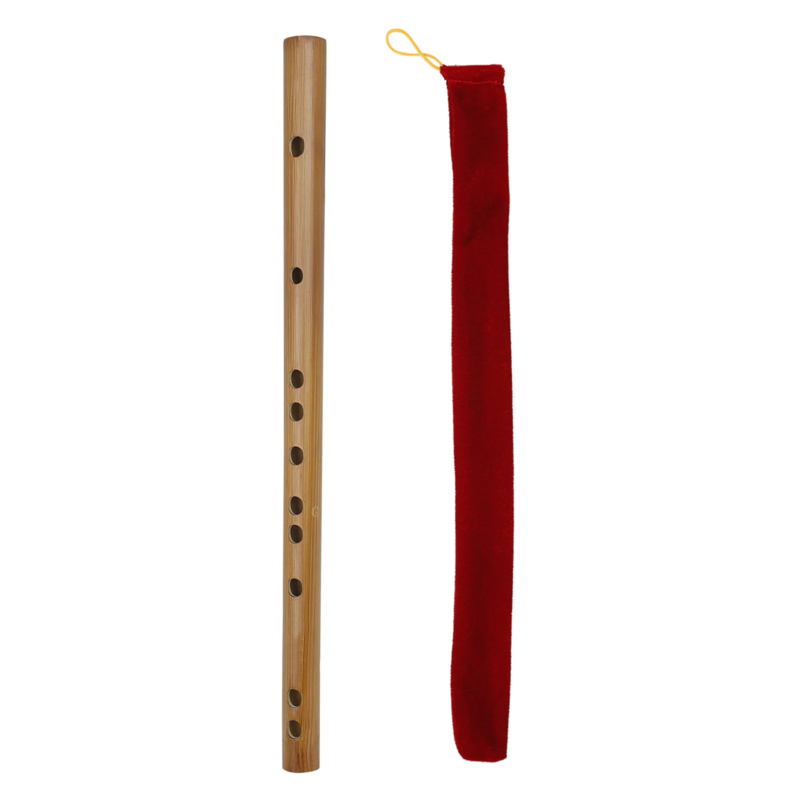 Key of G/F/E/D/C Flute Bitter Bamboo Dizi Traditional Chinese Woodwind Instrument with A Storage Bag for Children Adult Beginner