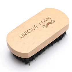 Eco Friendly Boar Bristle Men's Shaving Brush Portable Barber Natural Beard Brush For Facial Cleaning Mustache Facial Tools