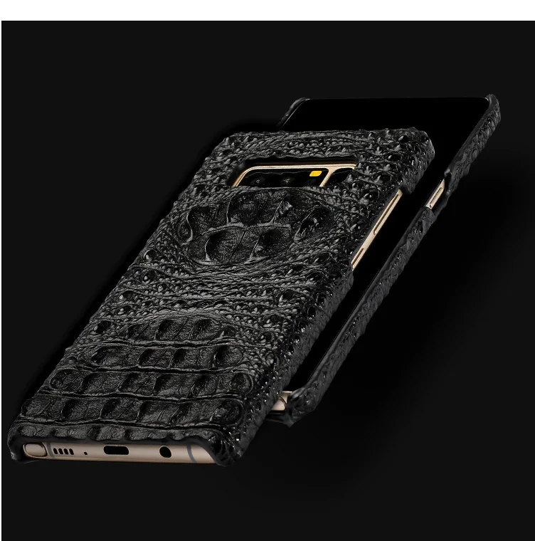 Чехол из натуральной крокодиловой кожи для samsung galaxy A50 A70 A40 A20 Note 8 9 10 S8 S9 S10 plus чехол для телефона r